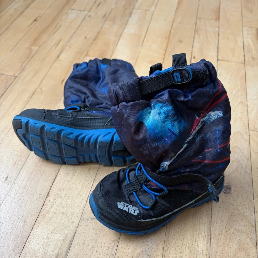 Stride Rite Toddler Made 2 Play Star Wars Sneaker Winter Boot, Black Size 10.5 W